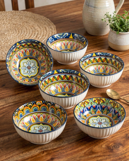 Royal Mosaic Katori - Set Of 6 Style - 6