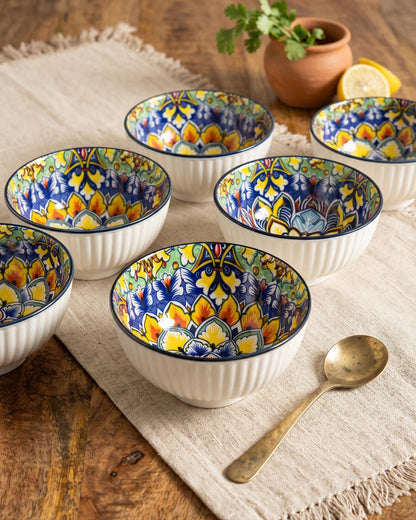 Royal Mosaic Katori - Set Of 6 Style - 2