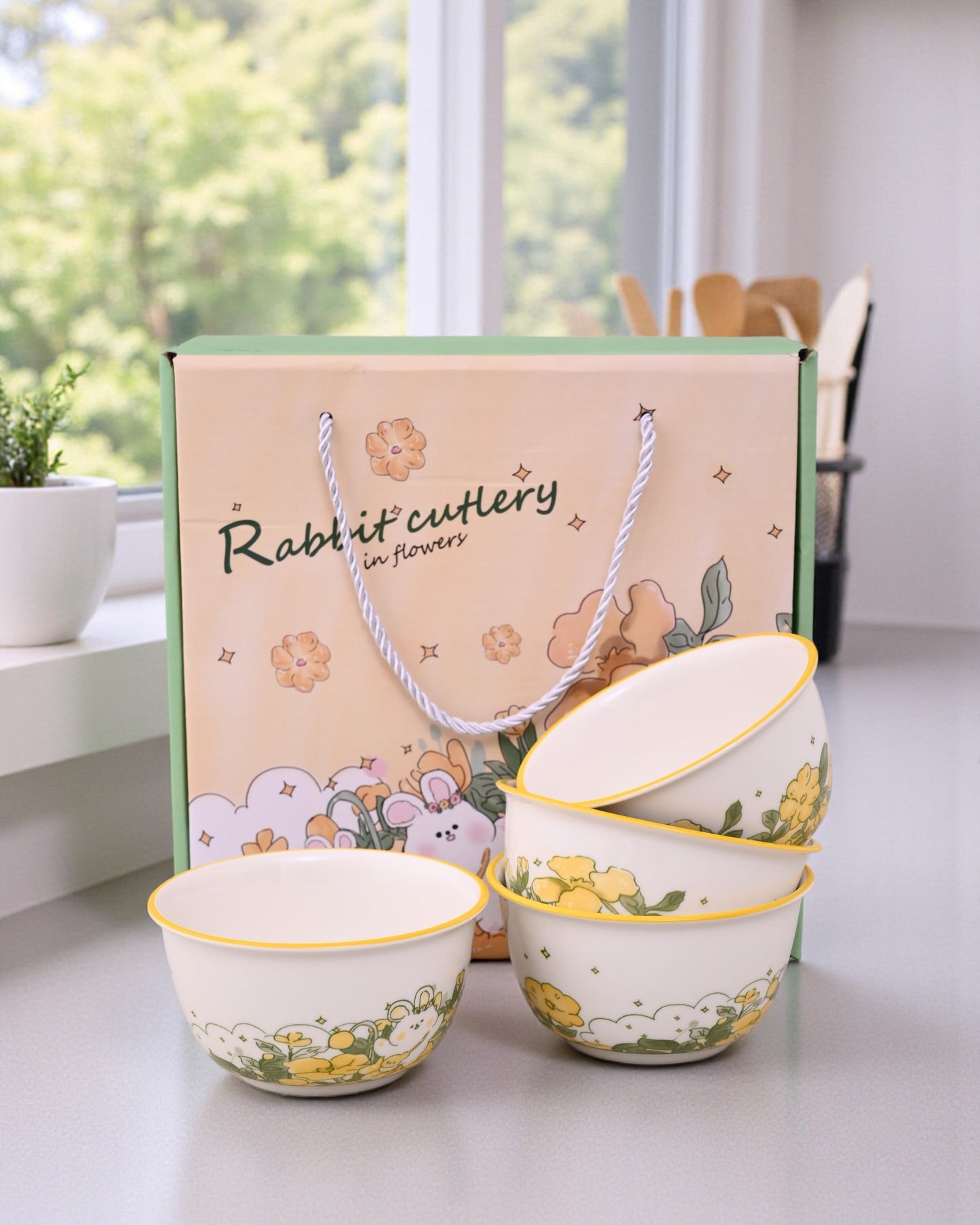Spring Meadow Katori - Set Of 4