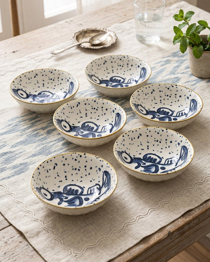 Fish Tales Bowl - Set Of 6