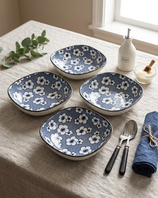 Indigo Square Katori - Set Of 4 Style - 4