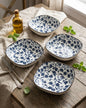 Indigo Square Katori - Set Of 4 Style - 3