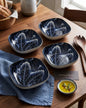 Indigo Square Katori - Set Of 4 Style - 1