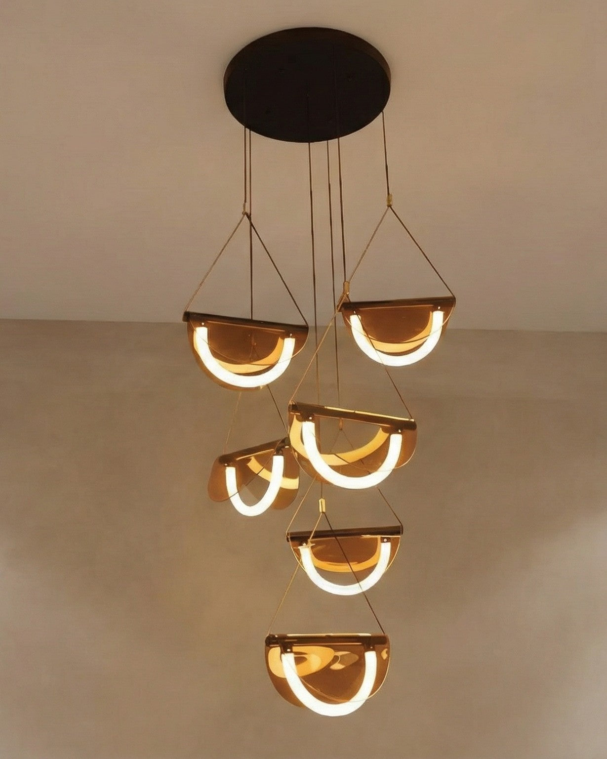 Haloform Cascade Pendant Light