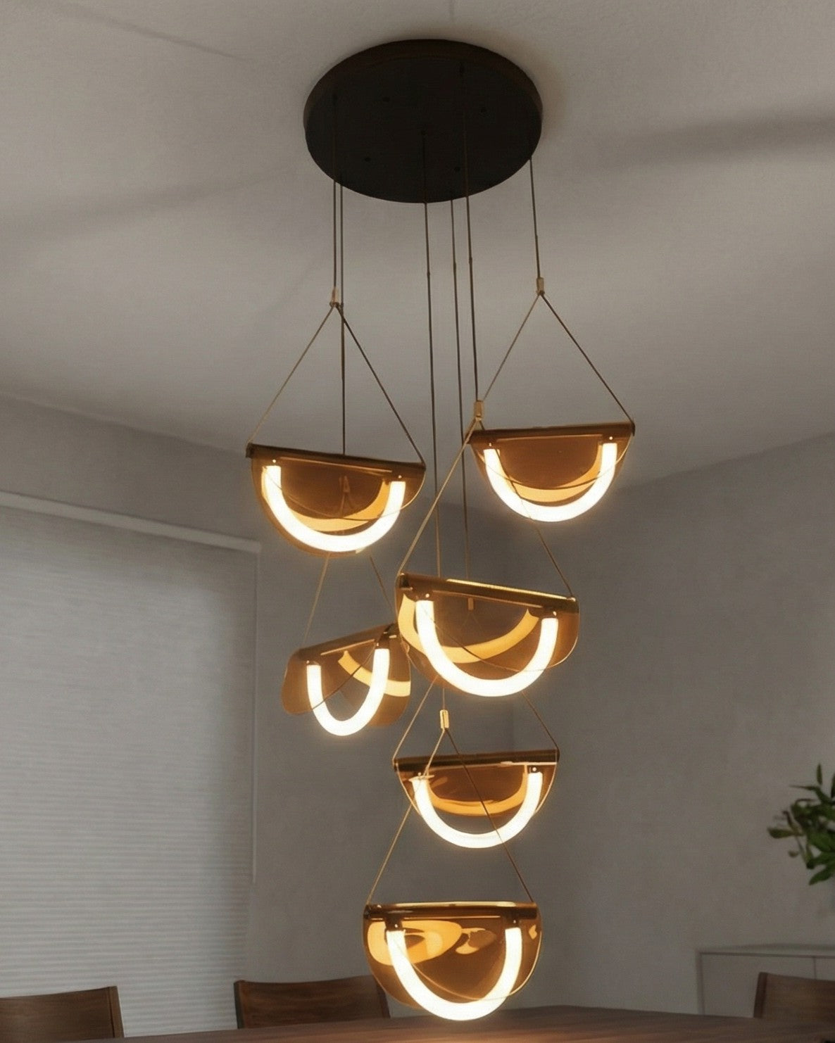 Haloform Cascade Pendant Light