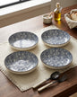 Indigo Texture Pasta Bowl - Set Of 4 Style - 2