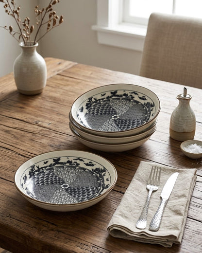 Heritage Art Pasta Bowl - Set Of 4 Style - 2