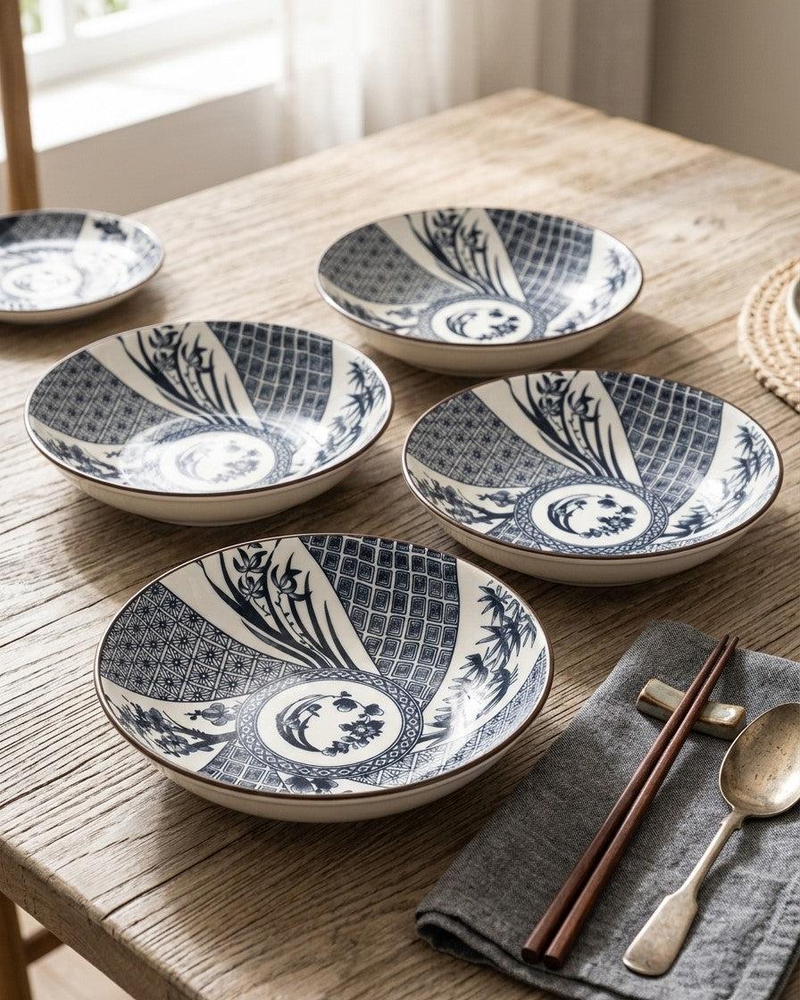 Heritage Art Pasta Bowl - Set Of 4 Style - 3