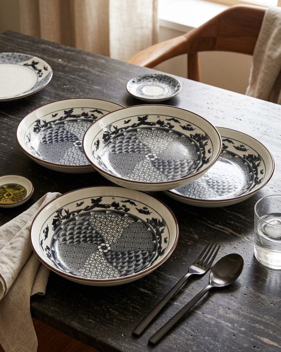 Heritage Art Pasta Bowl - Set Of 4 Style - 2