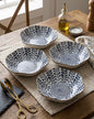 Indigo Wave Edge Bowl - Set Of 4 Style - 4