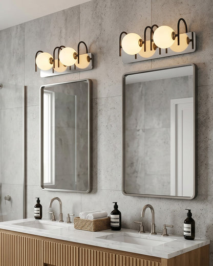 Orb Glow Mirror Vanity Light- 2 Lights