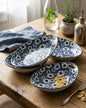 Indigo Bloom Serving Bowls - Set 4 Style - 1