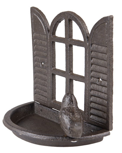 Open Window Cast Iron Bird Feeder