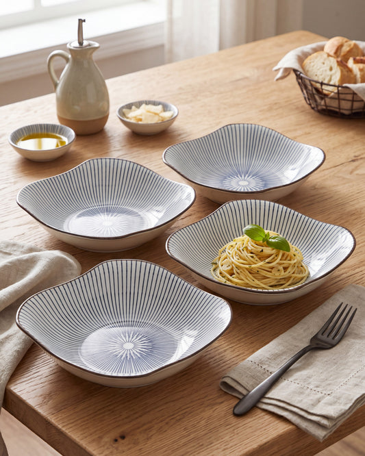 Organic Wave Bowl - Set Of 4 Style - 2