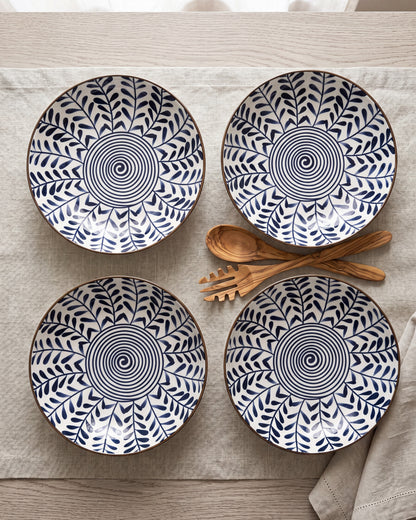 Indigo Rhythm Pasta Bowl - Set Of 4 Style - 2
