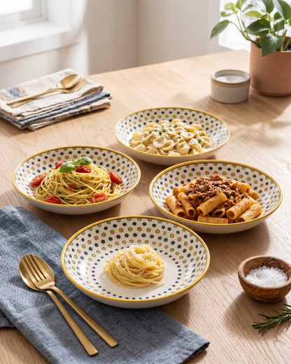 Sunburst Charm Pasta Bowl - Set Of 4 Style - 1