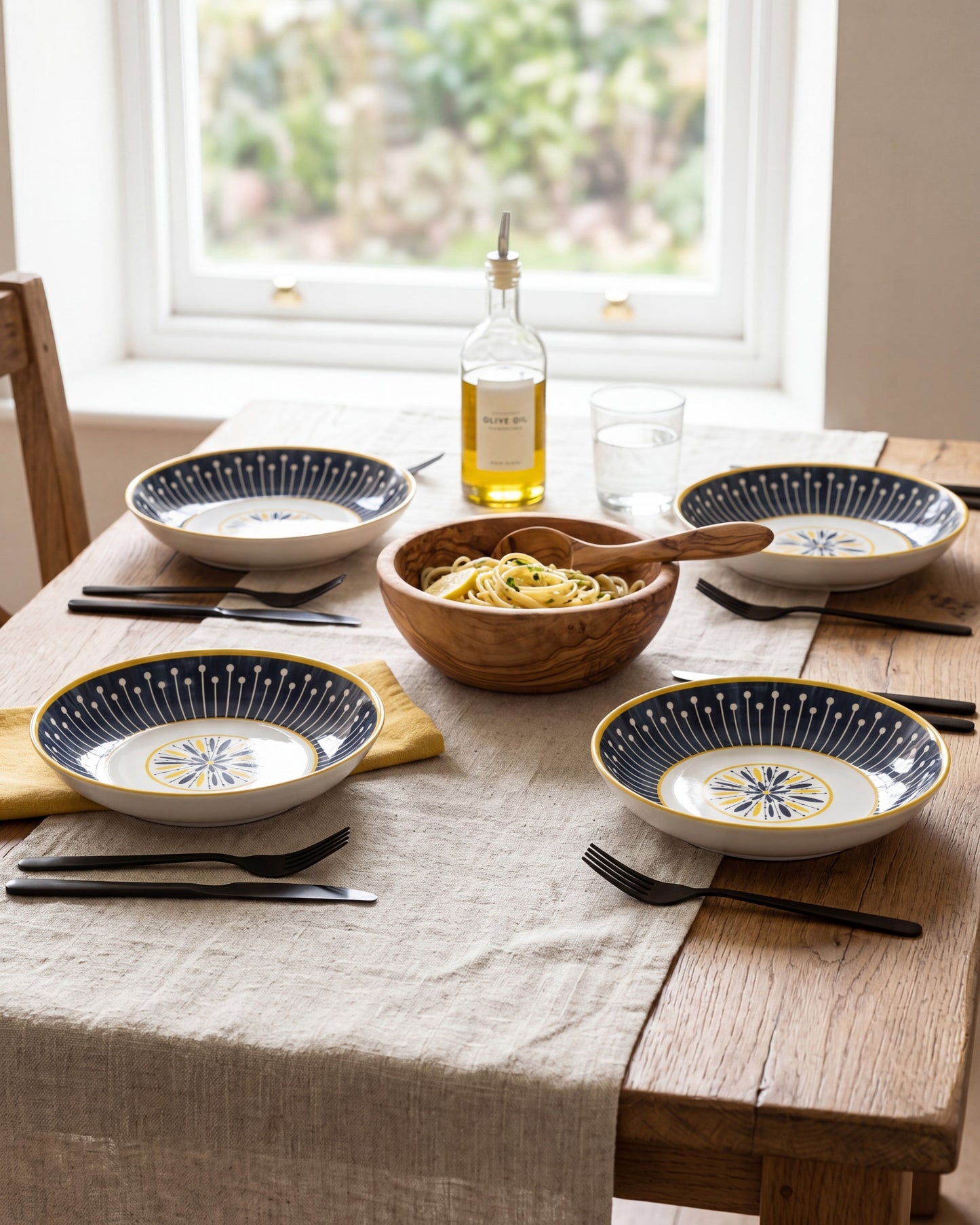 Sunburst Charm Pasta Bowl - Set Of 4 Style - 2