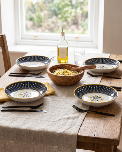 Sunburst Charm Pasta Bowl - Set Of 4 Style - 2