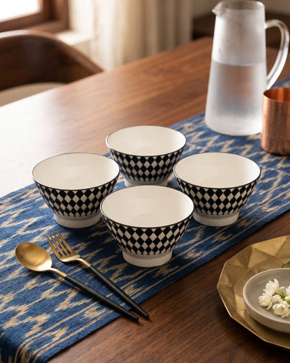 Mono Pattern Bowl - Set Of 4 Style - 2