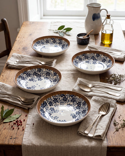 Floral Mosaic Pasta Bowl - Set Of 4 Style - 4