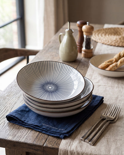 Ocean Bloom Pasta Bowl - Set Of 4 Style - 3