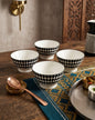 Mono Pattern Bowl - Set Of 4 Style - 2