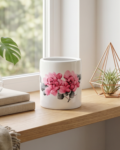 Elegance Blossom Ceramic Planter