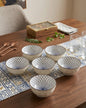 Modern Line Art Katori - Set Of 6 Style - 4