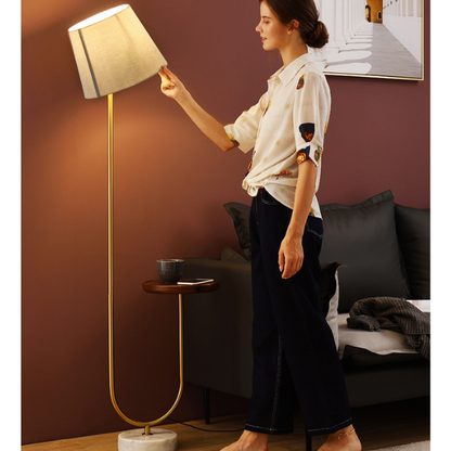 The Stanford Floor Lamp and Accent Table (With Wireless Charging Table)