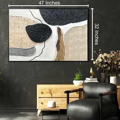 Urban Essence 100% Hand Wall Painting For Home ( 32 x 47 Inches )