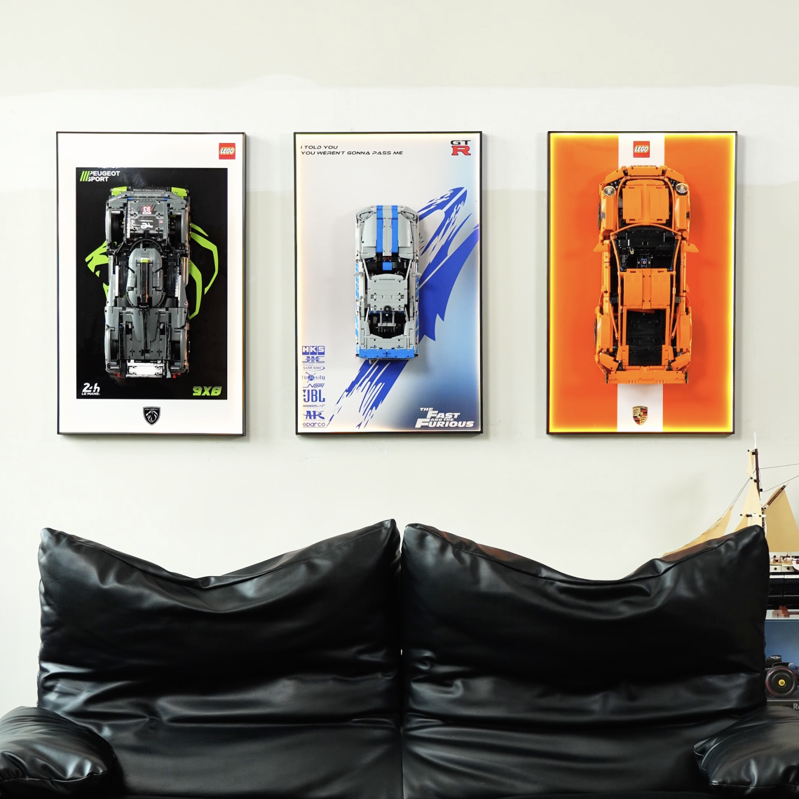 LEGO® Technic 42210 2 Fast 2 Furious Nissan Skyline GT-R (R34) Car Display Frame And LEGO Set