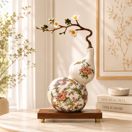 Ornavelle Bloom Decorative Vase & Showpiece for Home & Item for Home Decoration  - Multicolor Flower