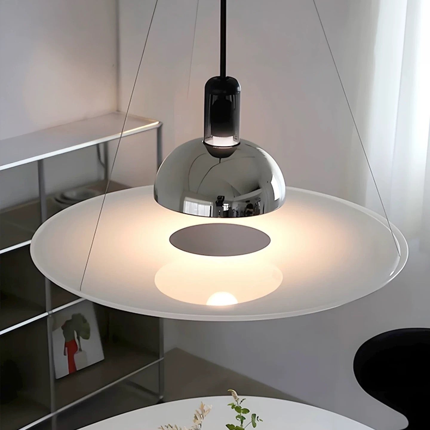 Cosmo Aura Ceiling light For Home  &  Item For Home Decoration - Chrome
