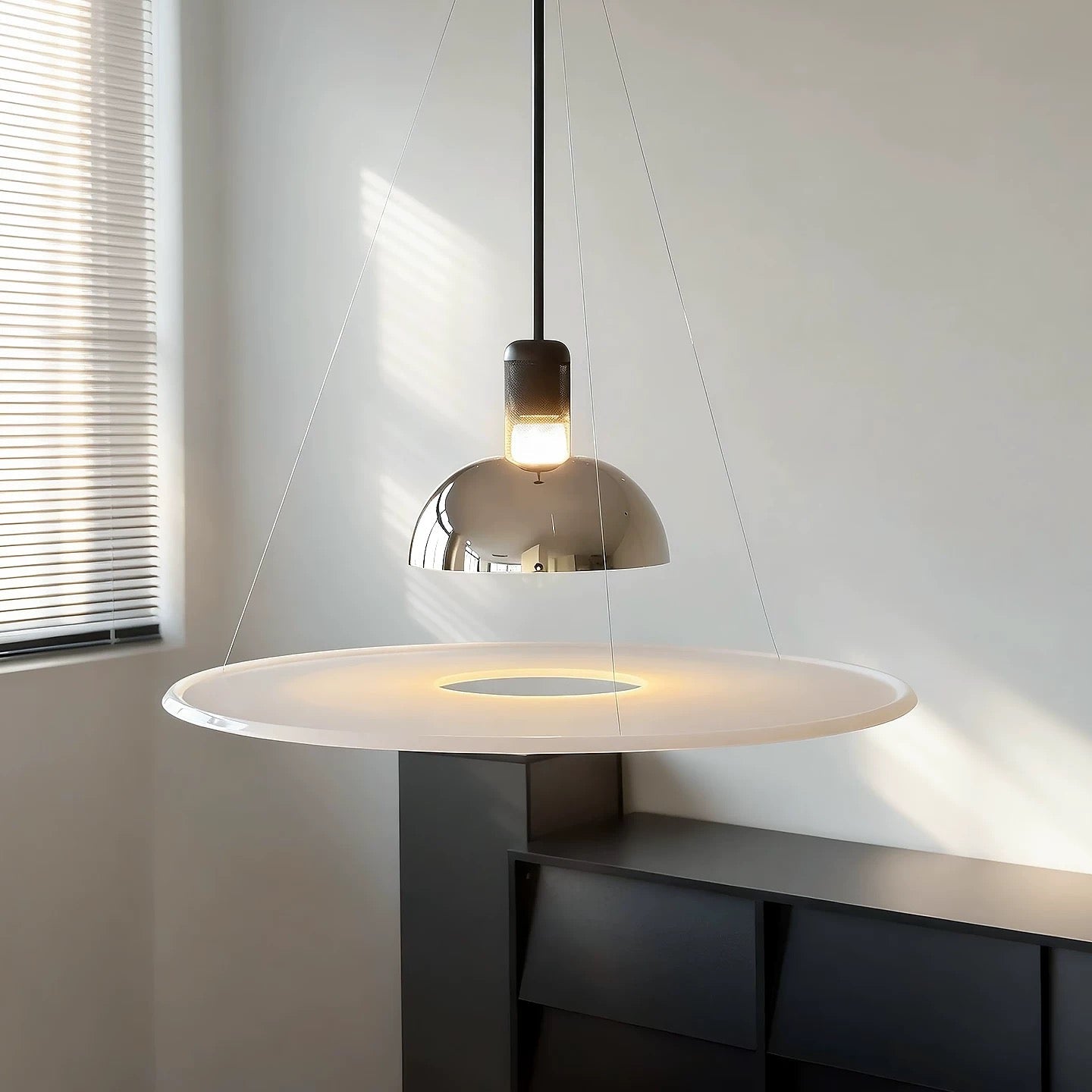 Cosmo Aura Ceiling light For Home  &  Item For Home Decoration - Chrome