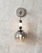 Smoked Orb Luxe Wall Light