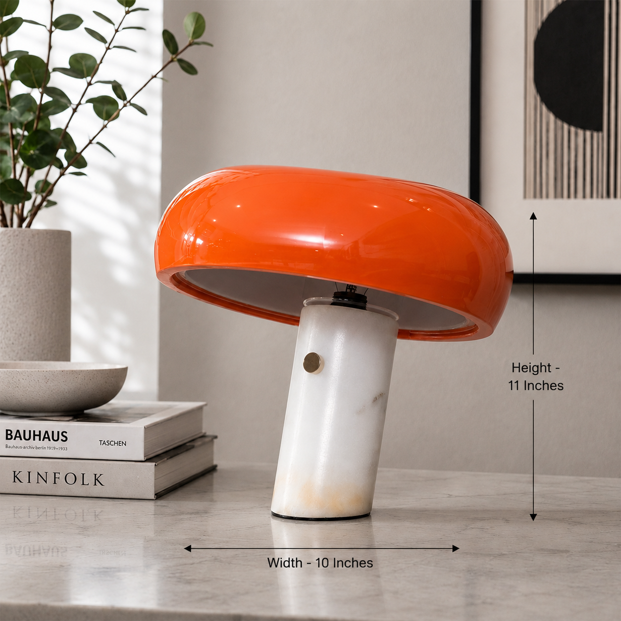 Capstone Glow Table lamp for Home & Item for Home Decoration - Orange