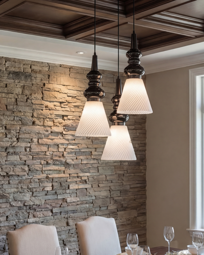 Twist Cone Trio Pendant Light