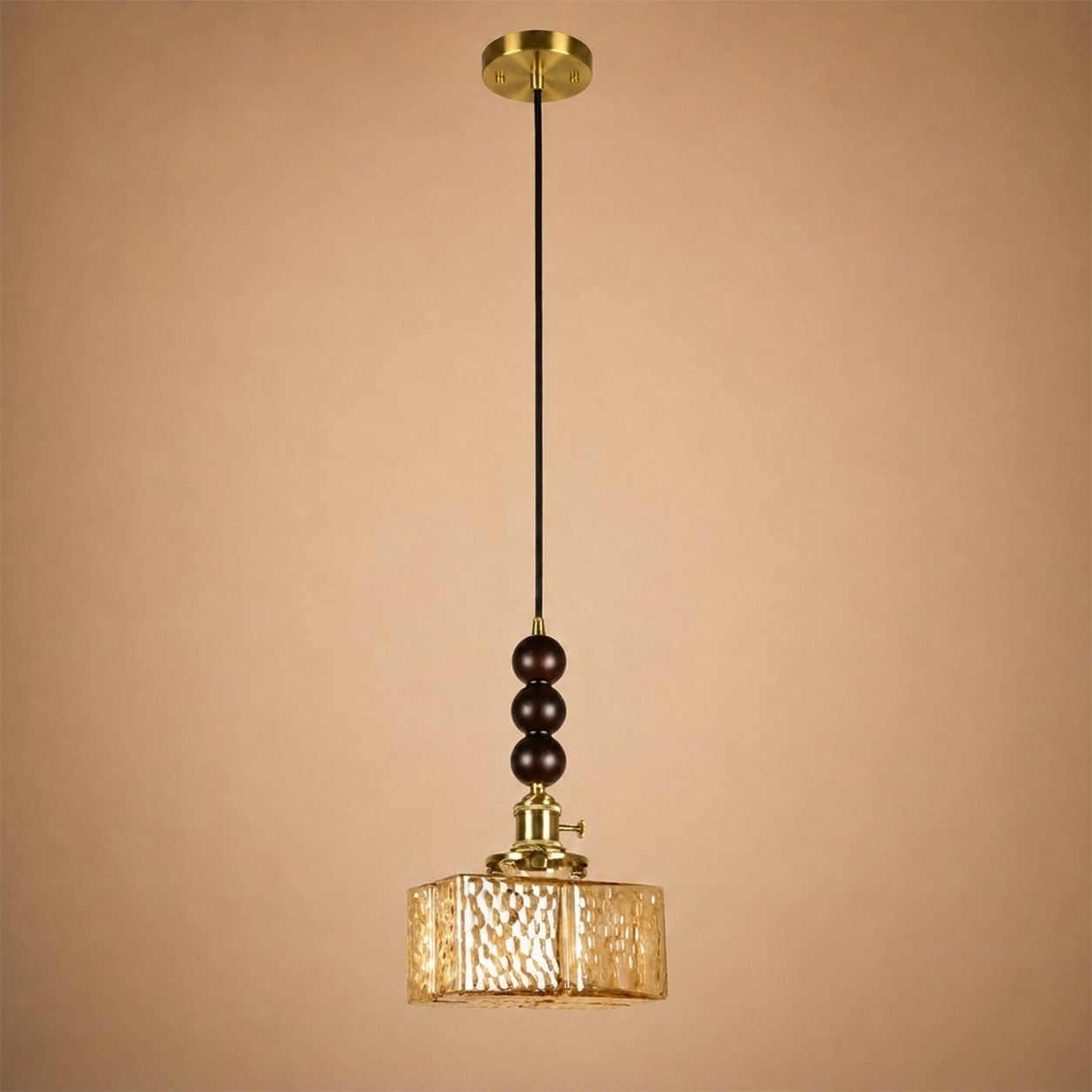 River Stone Pendant Light For Home  & Item  for Home Decoration - Amber