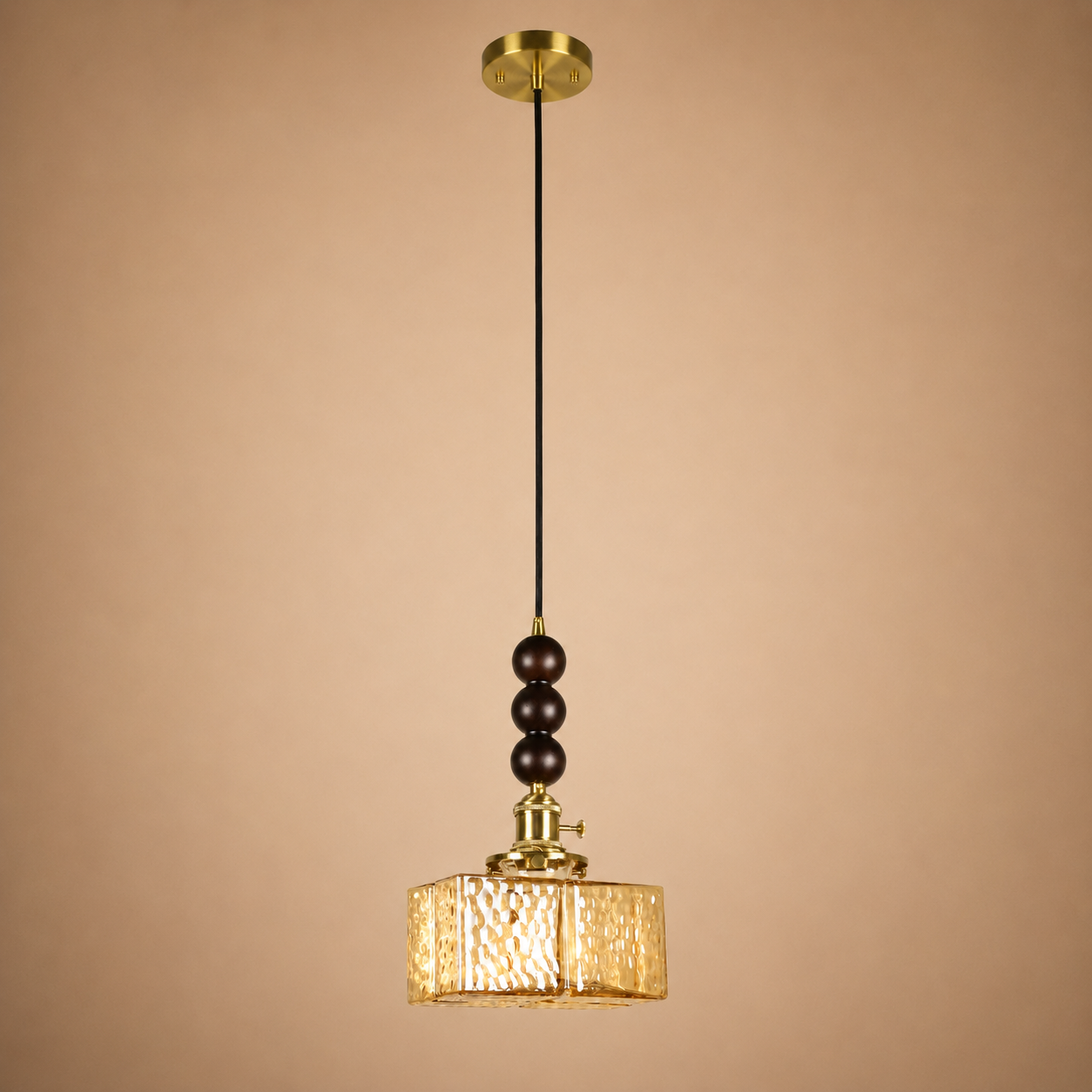 River Stone Pendant Light For Home  & Item  for Home Decoration - Amber