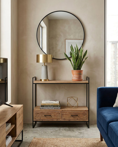 Rustic Haven Storage Table