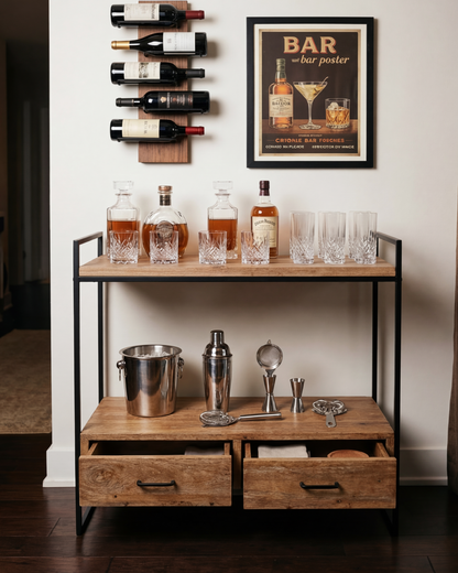 Rustic Haven Storage Table