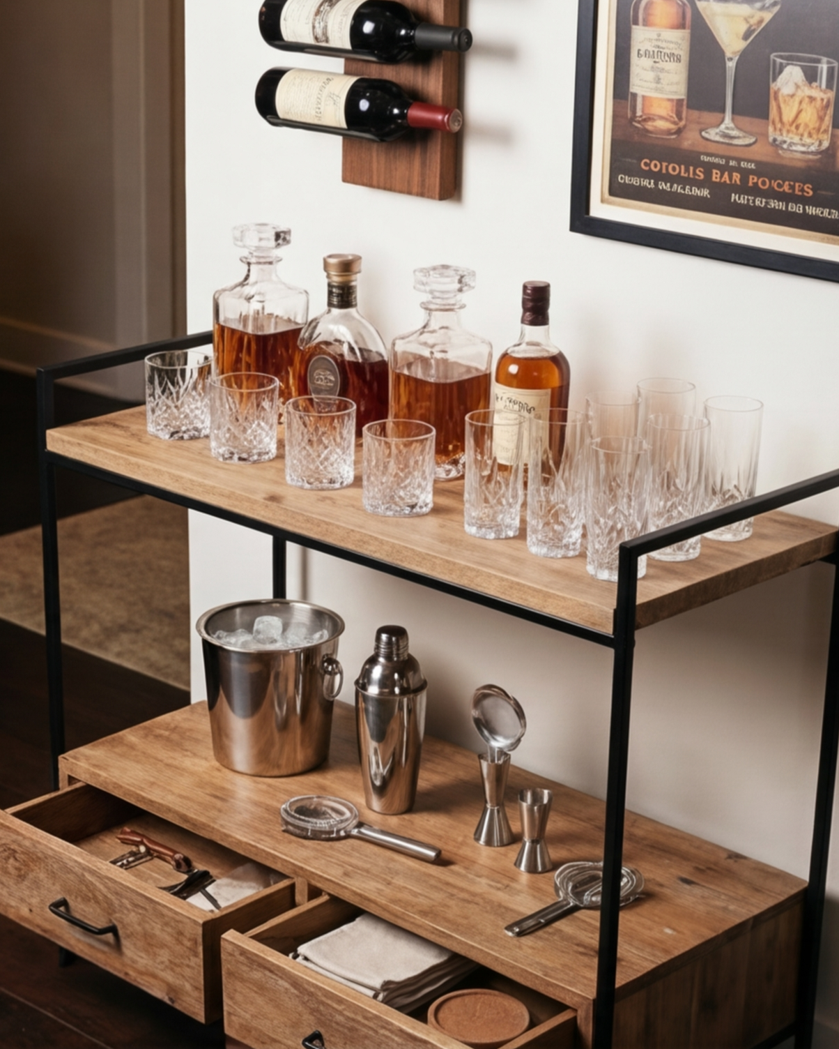 Rustic Haven Storage Table