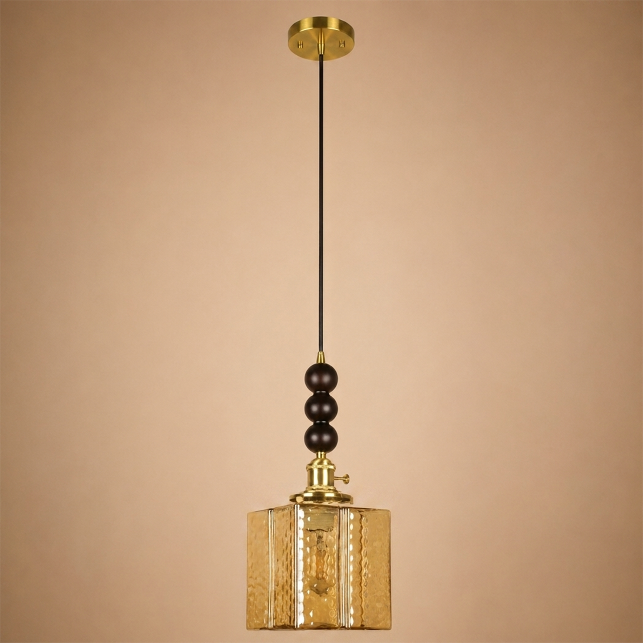 Echo Stone Pendant Light For Home  & Item  for Home Decoration  - Amber
