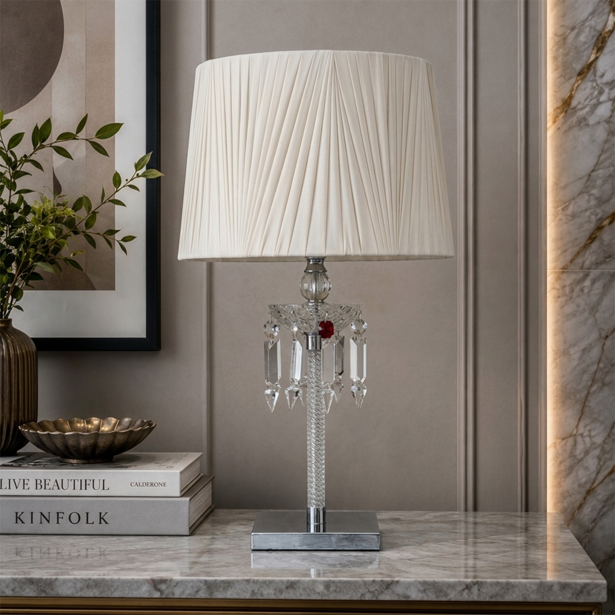 Prestige Crystal Table Lamps For Home & Item for Home Decoration