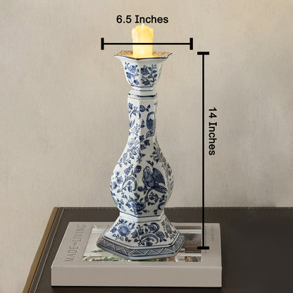 Blue Garden Grace Candle Stand For Home