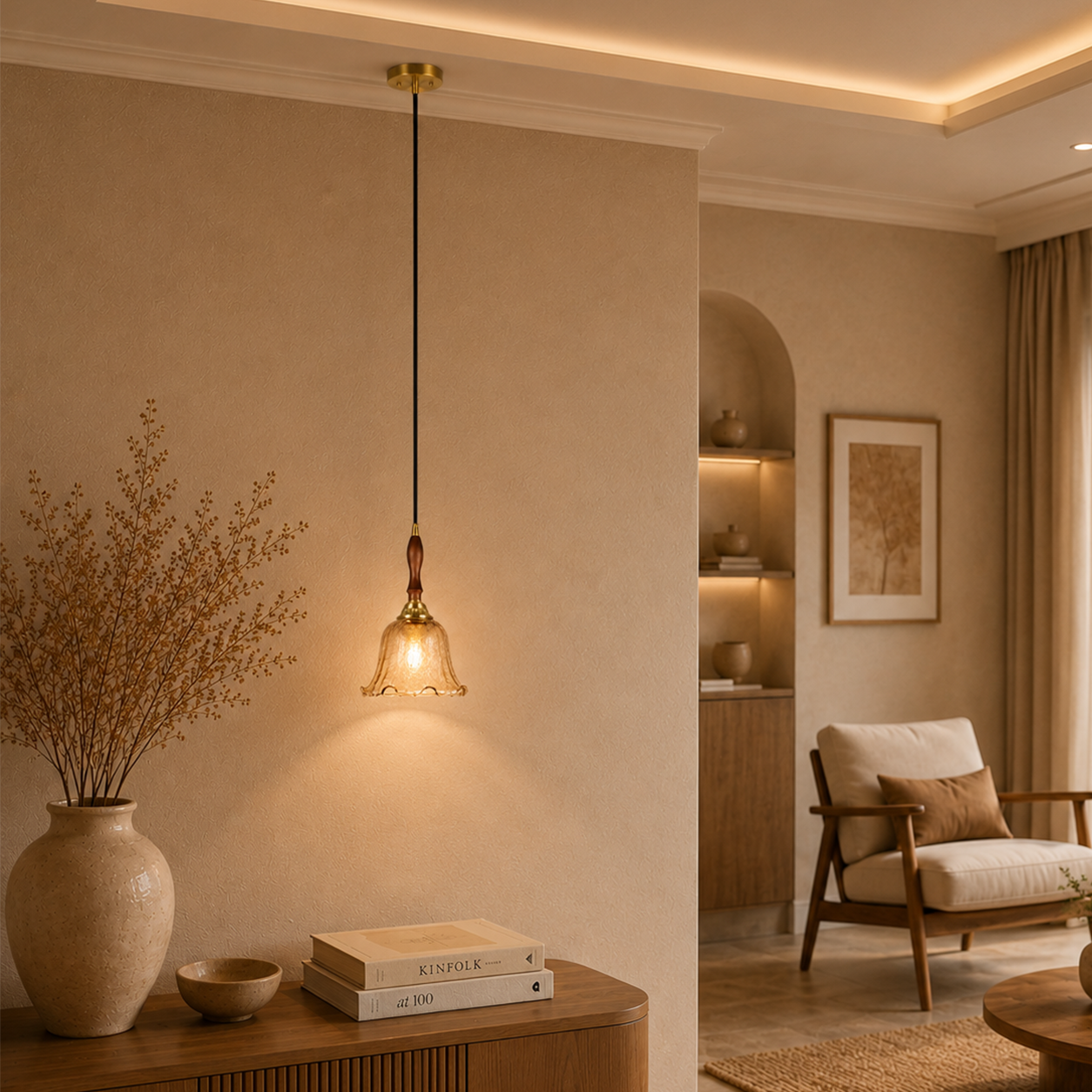 River Lily Pendant Light For Living Room & Item  for Home Decoration