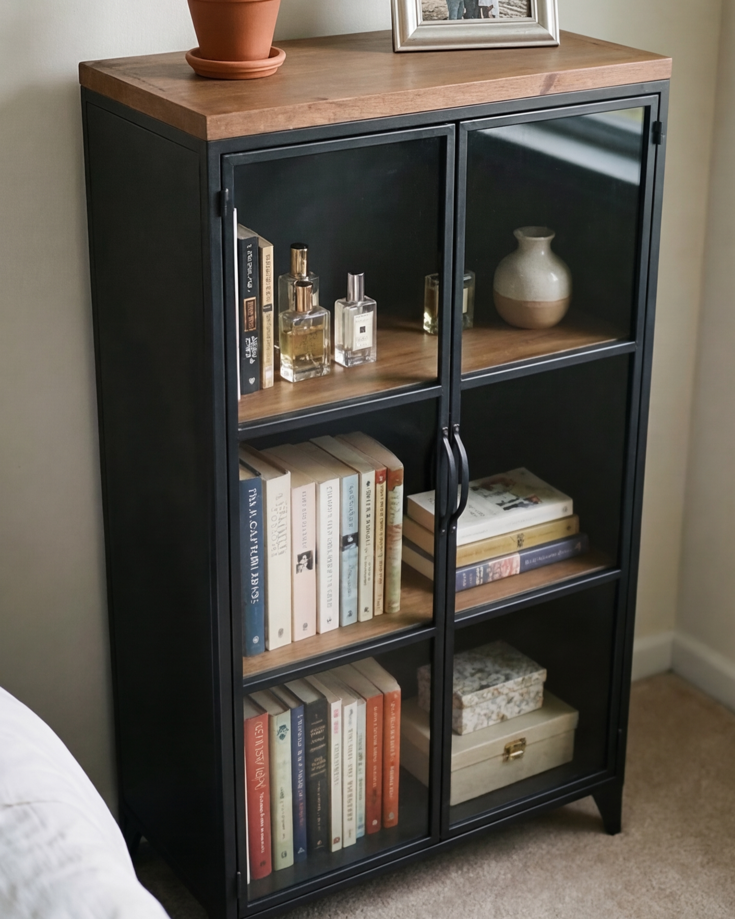 Noir Glass Display Cabinet