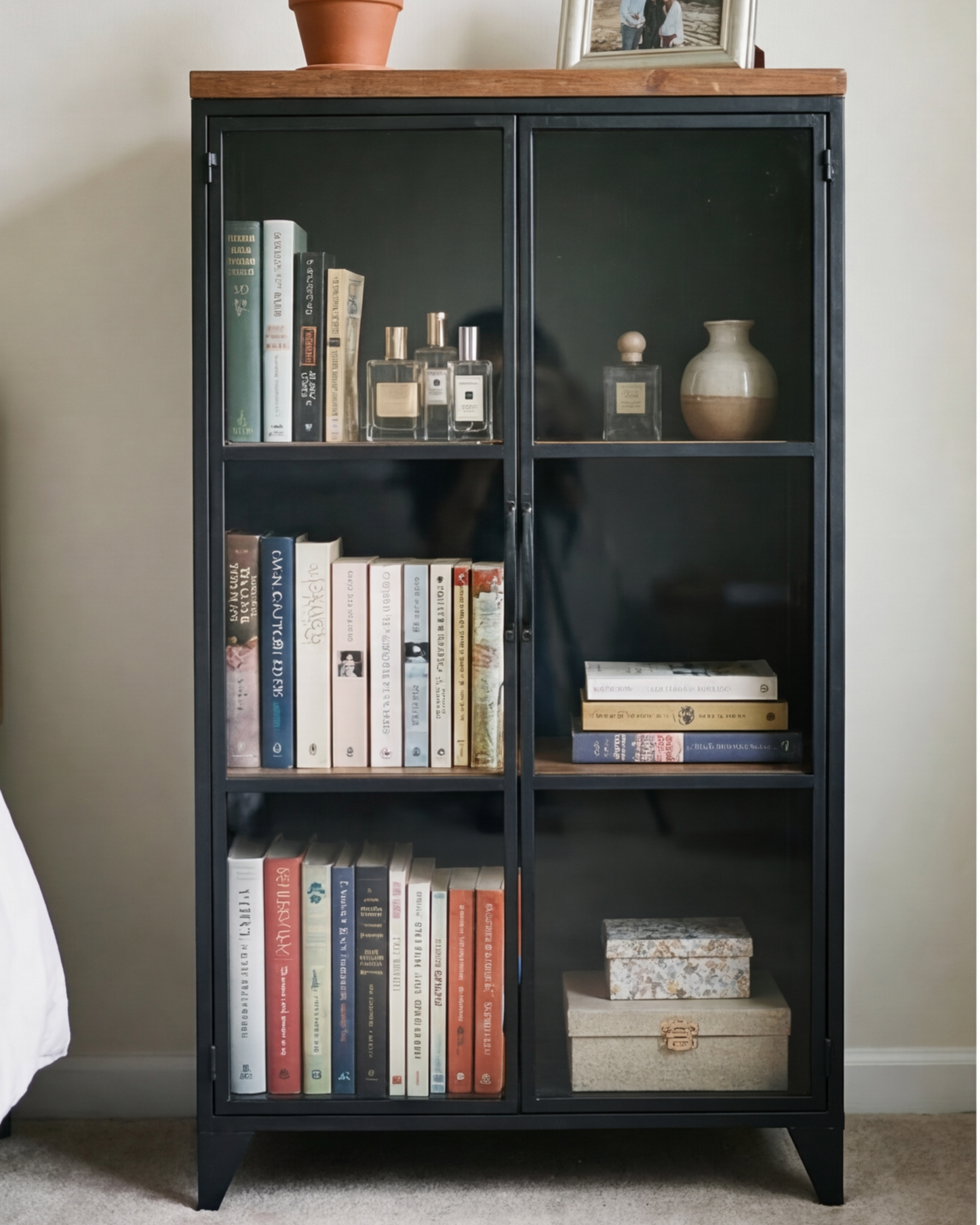 Noir Glass Display Cabinet