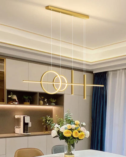 Tahan Modern Linear Pendant Light - Gold