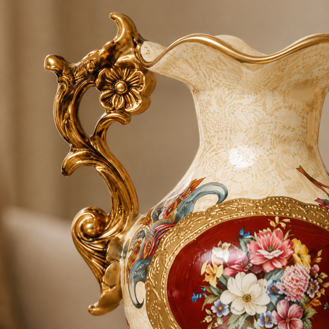 Versailles Floral  Vase & Showpiece for Home & Item for Home Decoration
